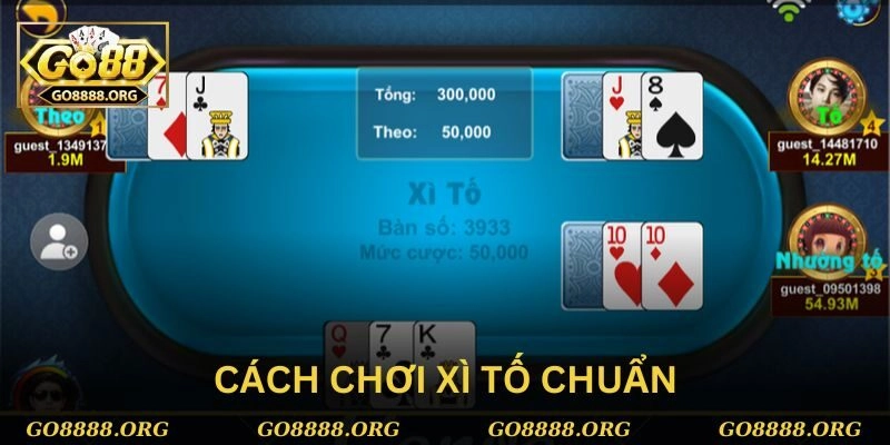 Cách chơi xì tố chuẩn thông qua việc đặt cược